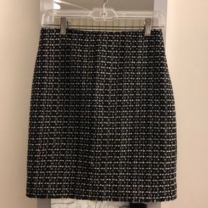 Ann Taylor black and white wool skirt, 2P